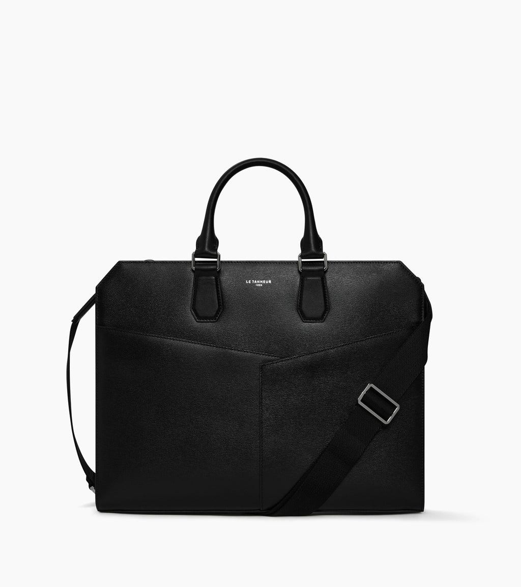 Porte documents slim 15  Anatole en cuir liégé et cuir lisse