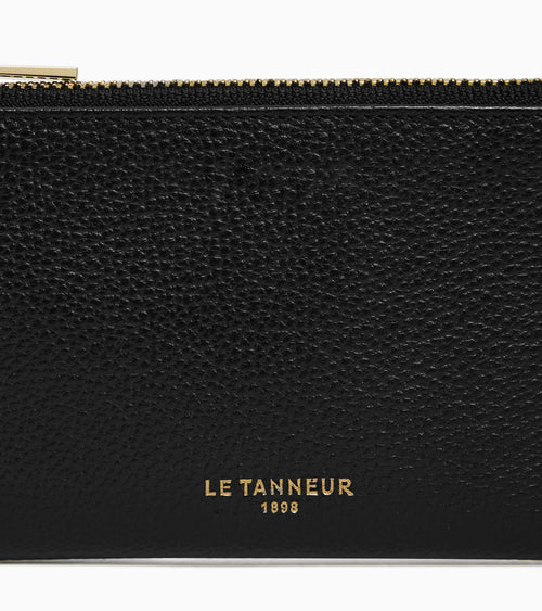 Etui clés zippé Albertine en cuir grainé