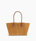 Grand sac cabas Elena en refente de velours