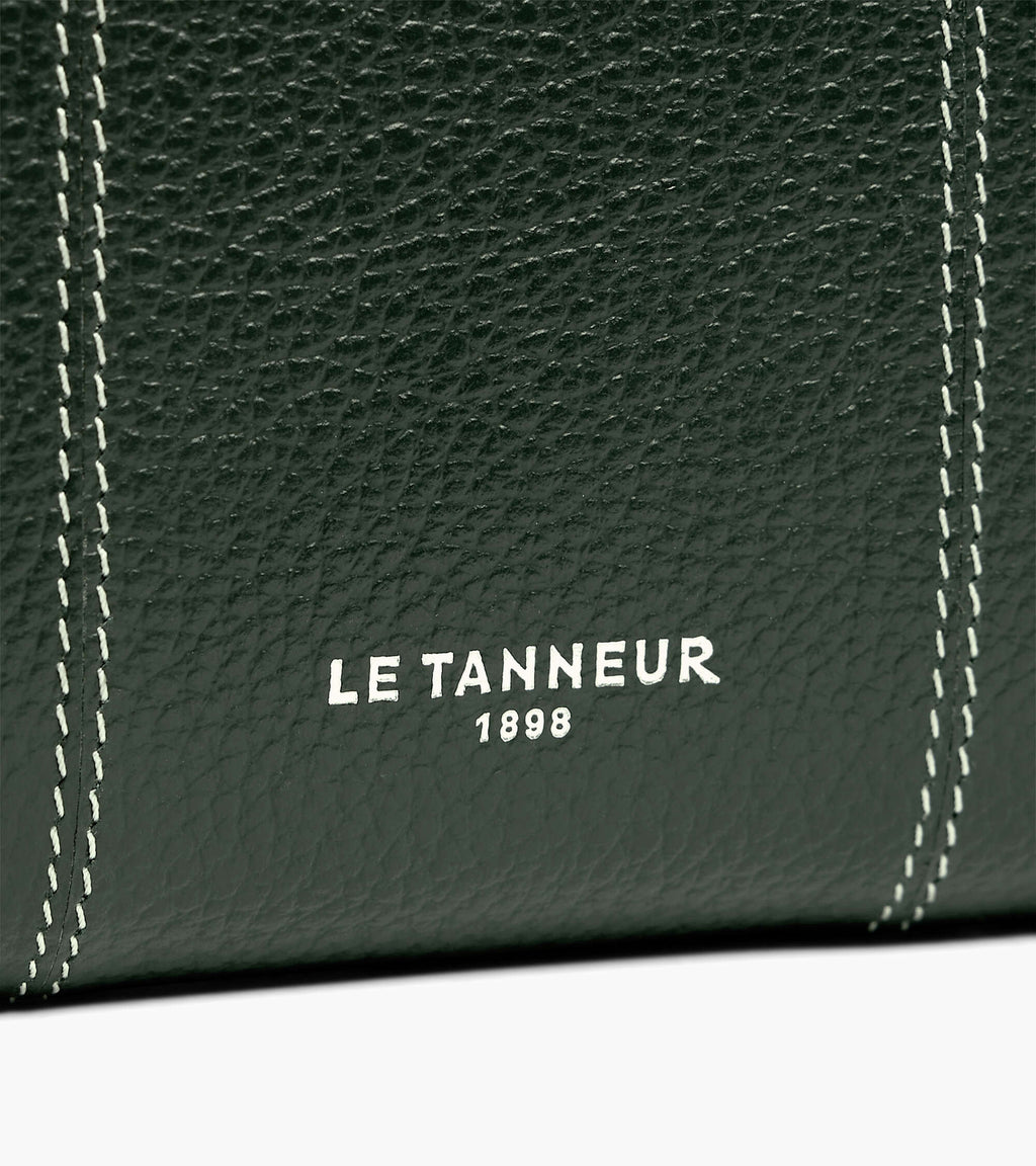 Portefeuille moyen modèle Marguerite en cuir grainé