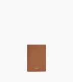 Portefeuille vertical moyen modèle zippé 2 volets Lucien en cuir grainé