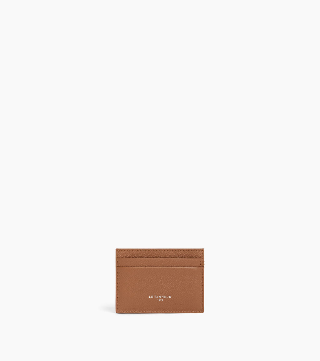 Porte cartes Lucien en cuir grainé