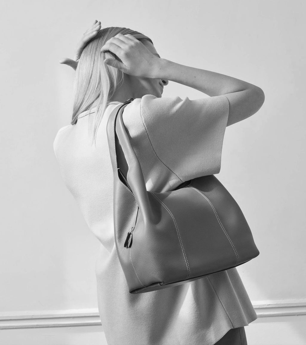 Sac porté épaule moyen modèle Juliette en cuir grainé