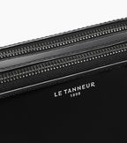 Petite sacoche 2 compartiments Emile en cuir lisse business effet box