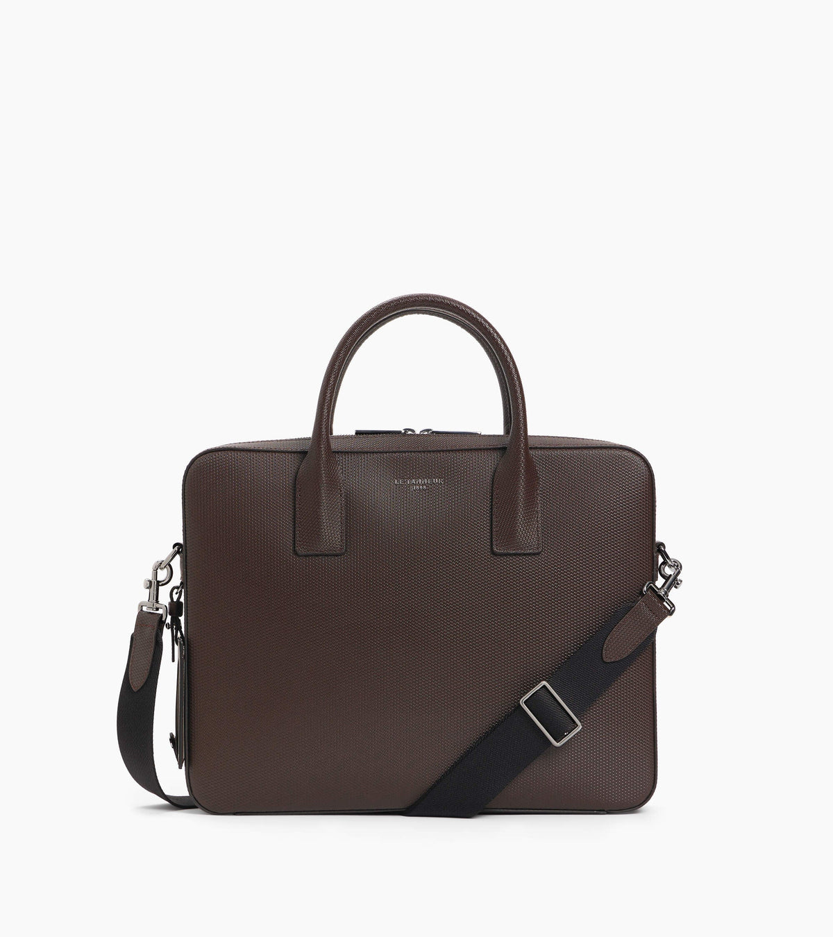 Porte document slim 14  Emile en cuir signature T