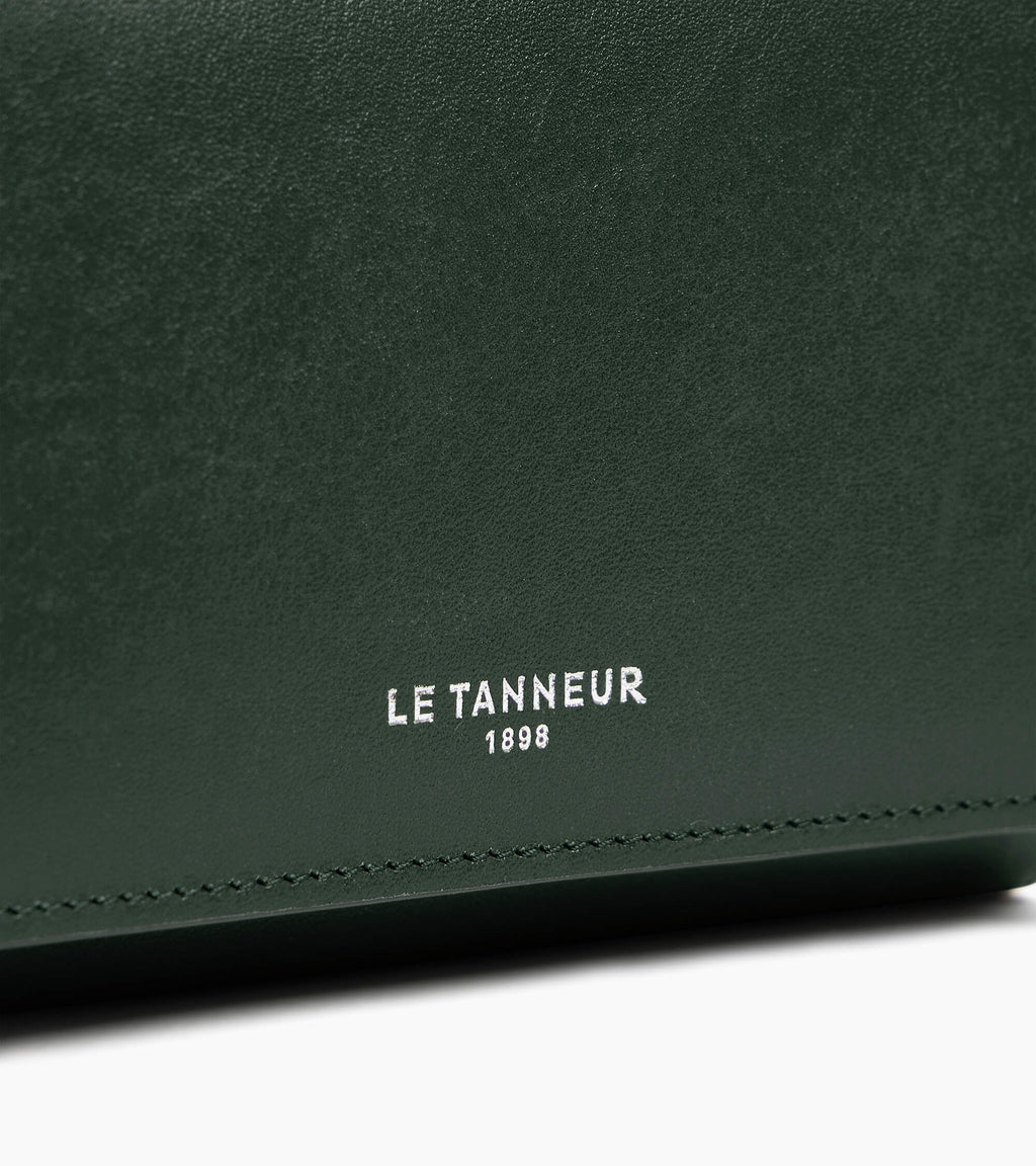 Portefeuille moyen modèle à rabat Louison en cuir lisse