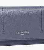 Petit porte cartes à rabat Louison en cuir grainé